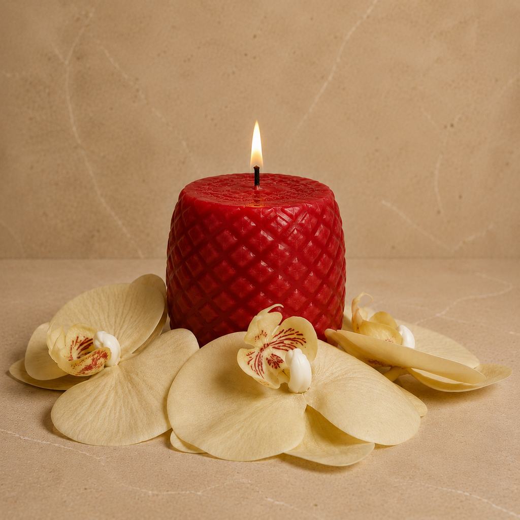 Crimsona Palm Candle